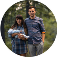 Юля, Филипп и Кирилл Таиповы