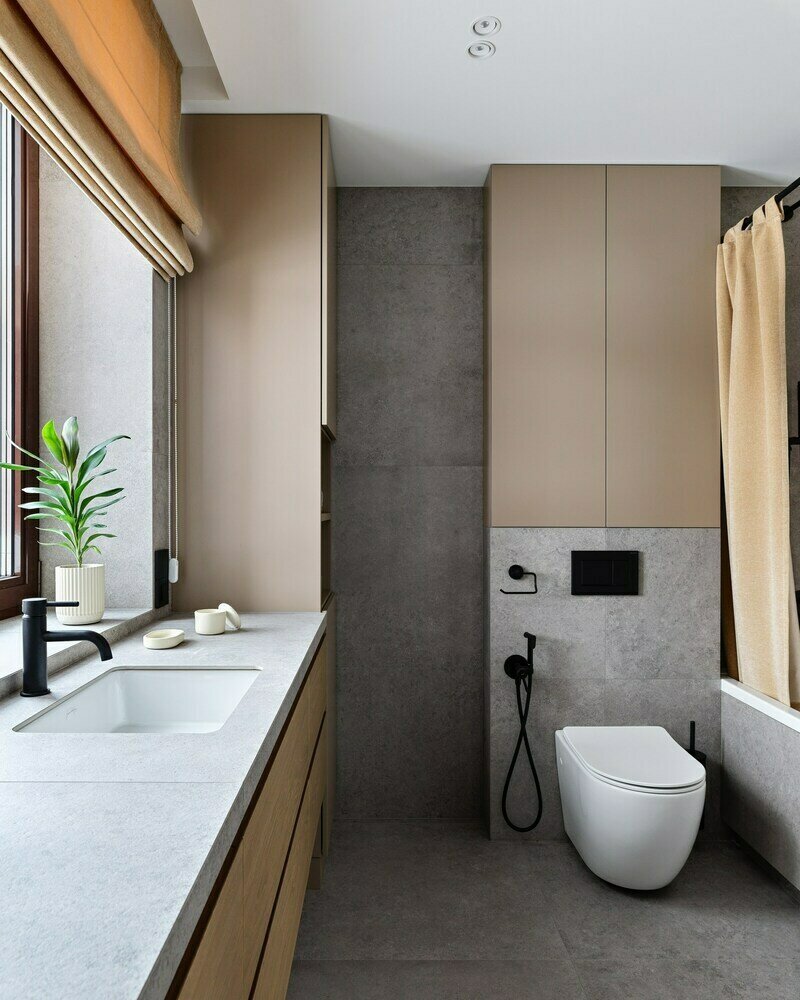 Фотография: Ванная в стиле Современный, Минимализм, Дом, Проект дня, Дом и дача, Ленинградская область, 4 и больше, Более 90 метров, Анара Беркалиева – фото на INMYROOM Фотография: Ванная в стиле Современный, Минимализм, Дом, Проект дня, Дом и дача, Ленинградская область, 4 и больше, Более 90 метров, Анара Беркалиева – фото на INMYROOM