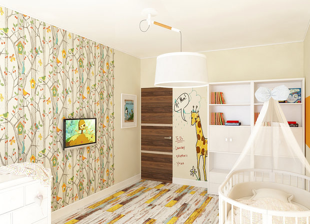 Фото из портфолио Квартира в теплых тонах - Детская комната – фотографии дизайна интерьеров на INMYROOM