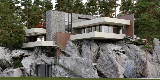 Фото из портфолио Гранатовая скала – фотографии дизайна интерьеров на INMYROOM