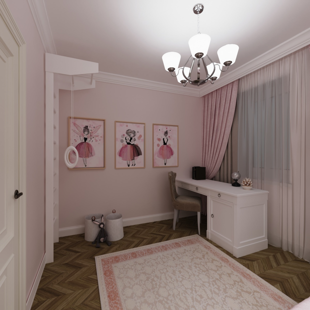 Фото из портфолио Детская неоклассика – фотографии дизайна интерьеров на INMYROOM