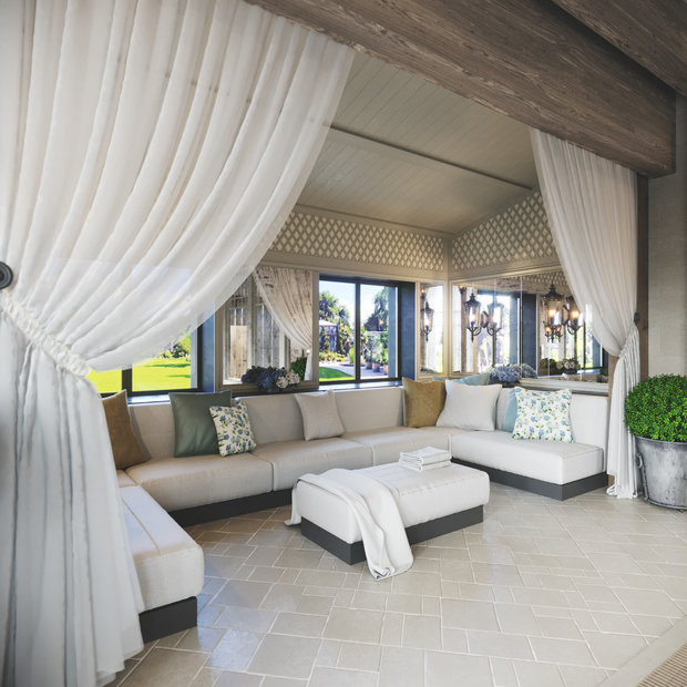 Фотография: Терраса в стиле Классический, Современный, Прованс и Кантри, Дом, Проект недели, Дом и дача, Кирпичный дом, Наталья Самойлова, Perfect Space – фото на INMYROOM