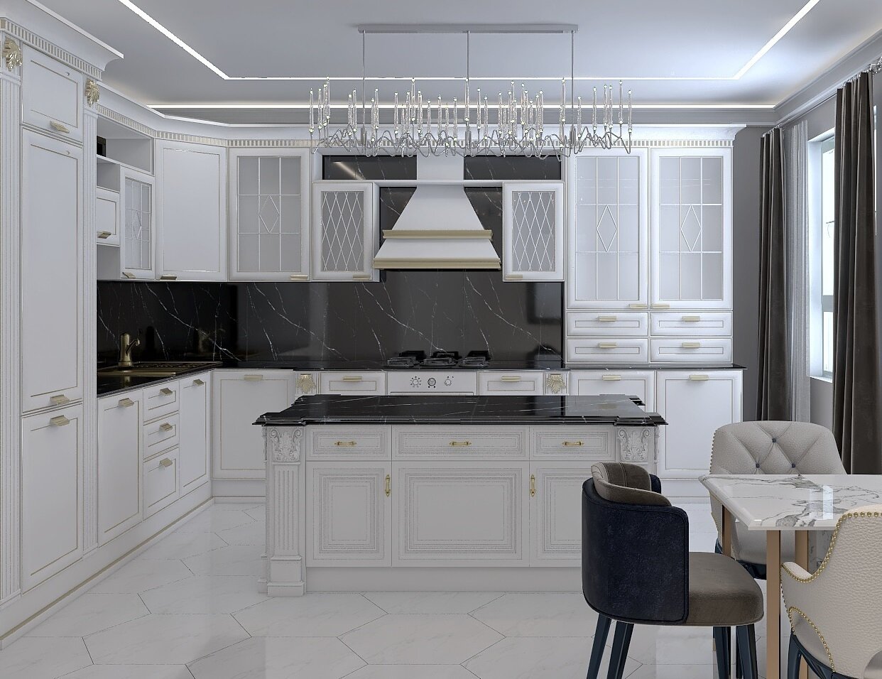 Фото из портфолио Современная классика для любителей роскоши – фотографии дизайна интерьеров на INMYROOM Фото из портфолио Современная классика для любителей роскоши – фотографии дизайна интерьеров на INMYROOM