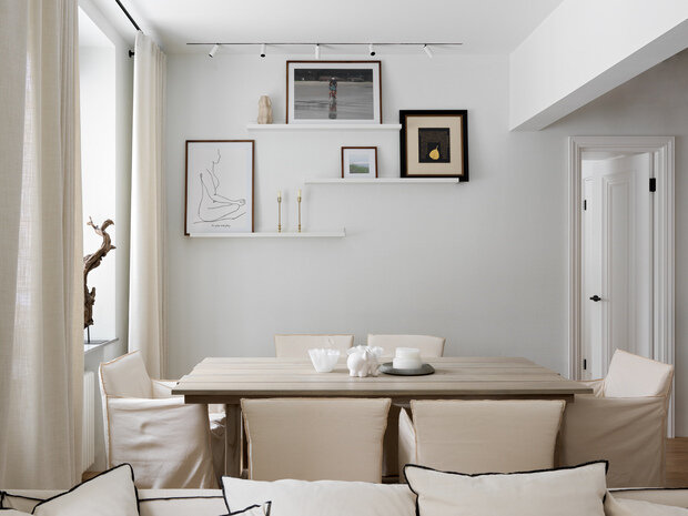 Фотография: Гостиная в стиле Современный, Эко, Квартира, Проект недели, Москва, Сталинка, 2 комнаты, 60-90 метров, Анастасия Рыкова, S-Style – фото на INMYROOM