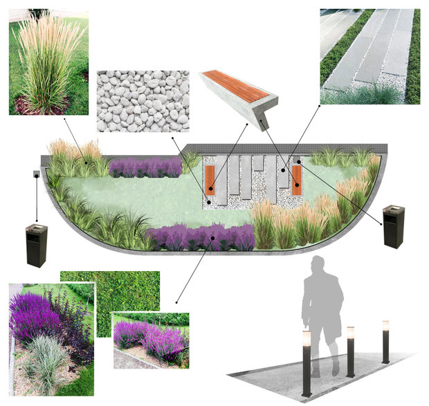 Фото из портфолио Концепция благоустройства прилегающей территории г. Москва – фотографии дизайна интерьеров на INMYROOM