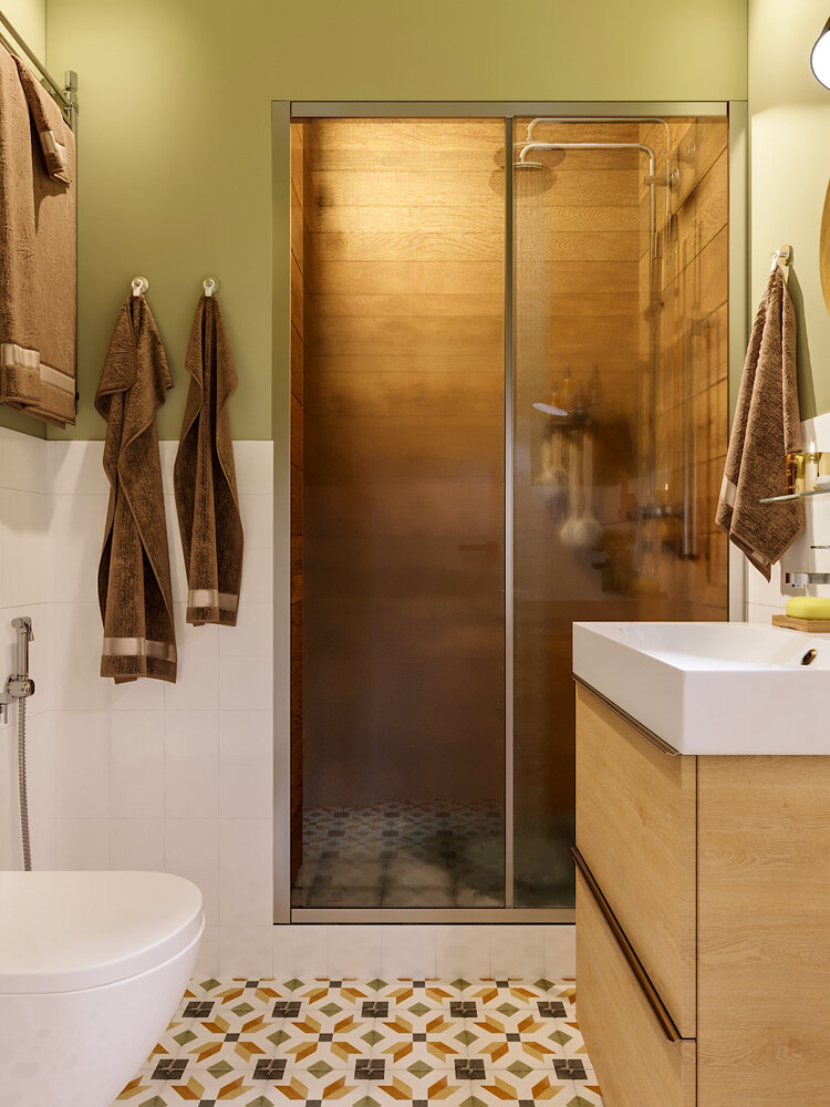 Фотография: Ванная в стиле Современный, Квартира, Проект недели, Москва, 3 комнаты, Более 90 метров, Наталия Васильева – фото на INMYROOM