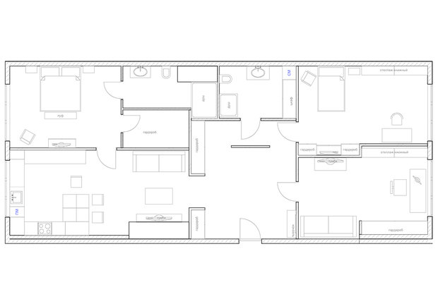 Фото из портфолио Эклектичная квартира – фотографии дизайна интерьеров на INMYROOM