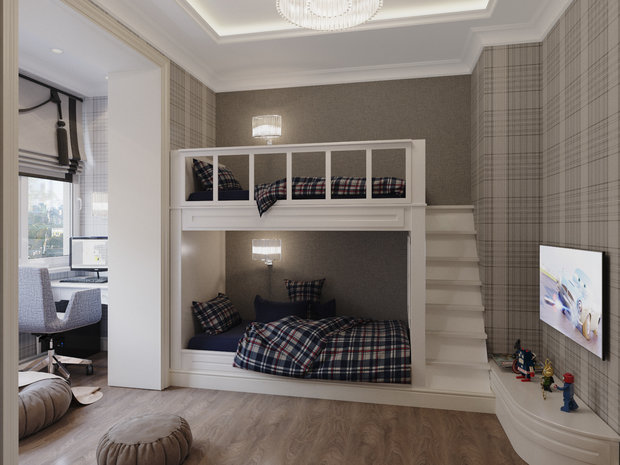 Фото из портфолио Квартира в стиле классика – фотографии дизайна интерьеров на INMYROOM