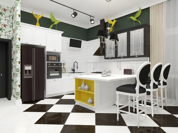 Фото из портфолио Птица счастья и две собаки – фотографии дизайна интерьеров на INMYROOM