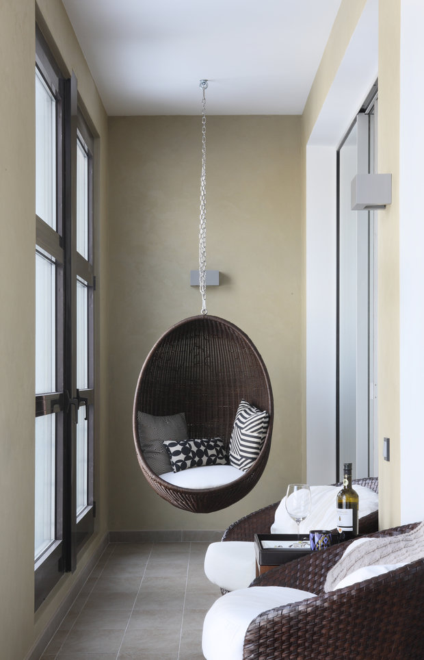 Фотография: Балкон в стиле Современный, Квартира, Минимализм, Проект недели, Москва, новостройка, А-Ремстрой, Анна Ильина, Антон Рамазанов, Монолитный дом, 4 и больше, Более 90 метров – фото на INMYROOM