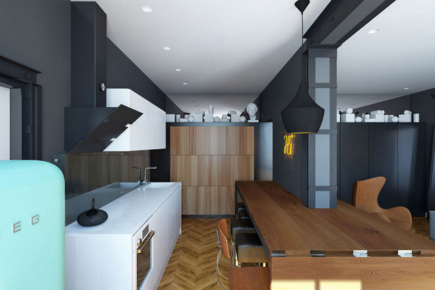 Фото из портфолио Квартира на Октябоьской – фотографии дизайна интерьеров на INMYROOM