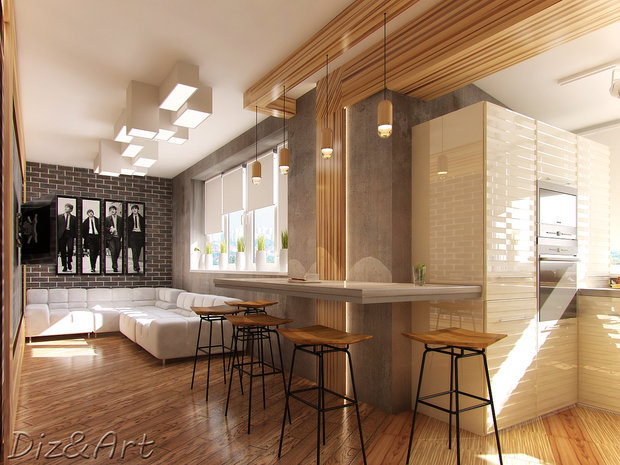 Фото из портфолио Над городом – фотографии дизайна интерьеров на InMyRoom.ru