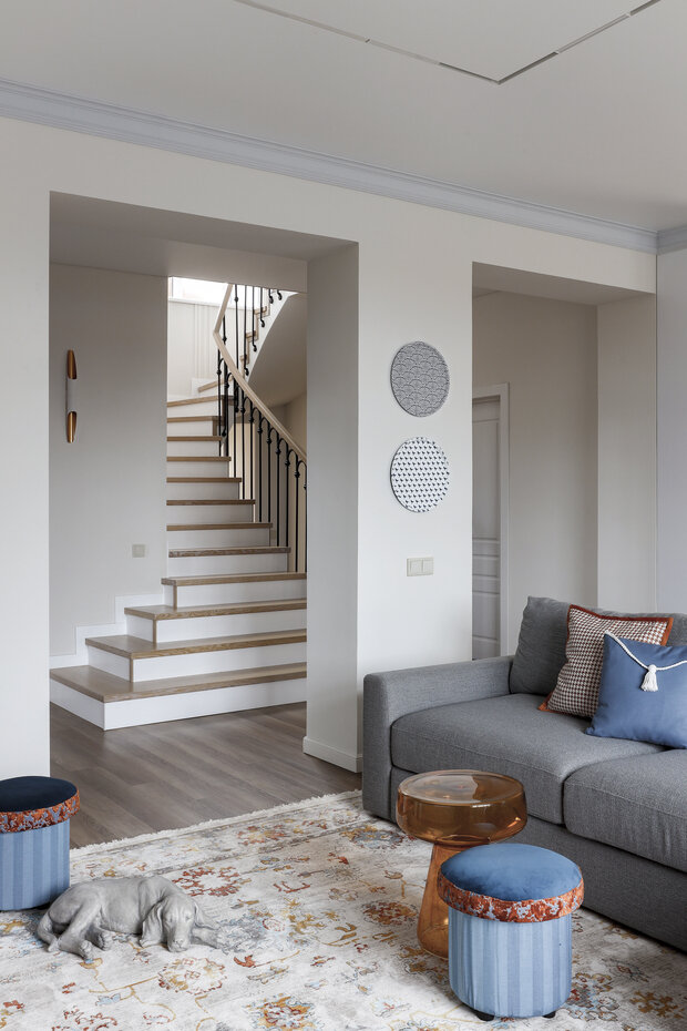 Фотография: Гостиная в стиле Классический, Современный, Квартира, Проект дня, Дом и дача, Кирпичный дом, 4 и больше, Более 90 метров, Уфа, Башкортостан, Лилия Ханова – фото на INMYROOM