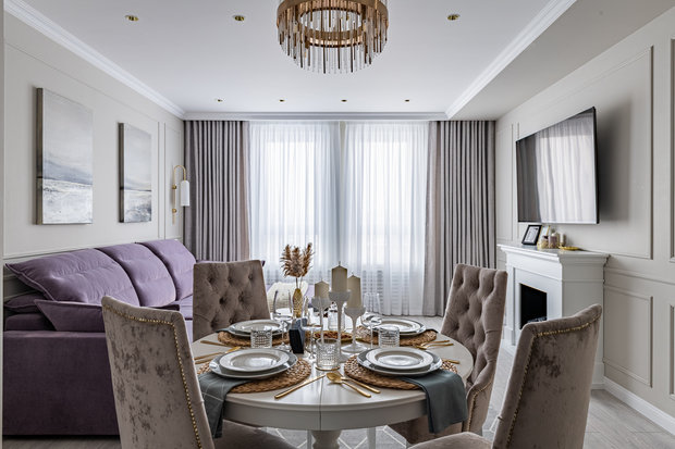 Фотография: Кухня и столовая в стиле Классический, Современный, Квартира, Проект недели, Москва, 4 и больше, Более 90 метров, Анна Шаповалова – фото на INMYROOM