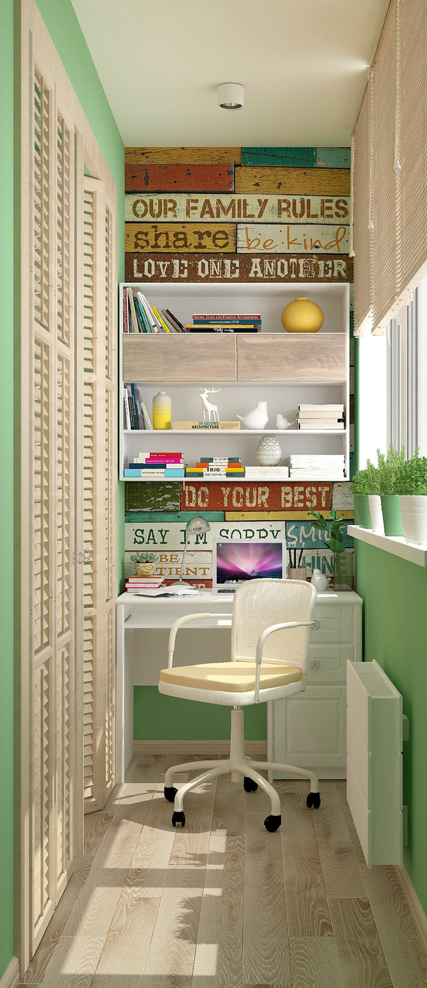 Фото из портфолио Балкон "Green corner" vol. 1 – фотографии дизайна интерьеров на INMYROOM