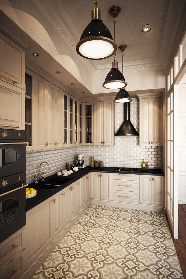 Фото из портфолио Американская классика в петербургском старом фонде – фотографии дизайна интерьеров на INMYROOM