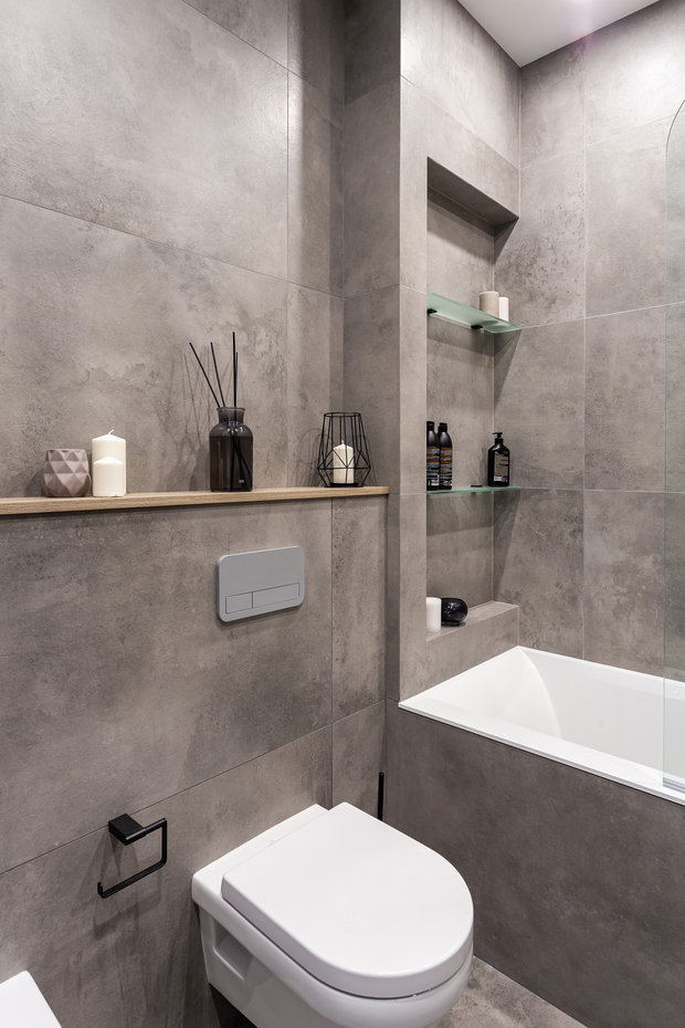 Фотография: Ванная в стиле Современный, Минимализм, Квартира, Проект недели, Москва, 3 комнаты, Более 90 метров, Светлана Гальченко – фото на INMYROOM