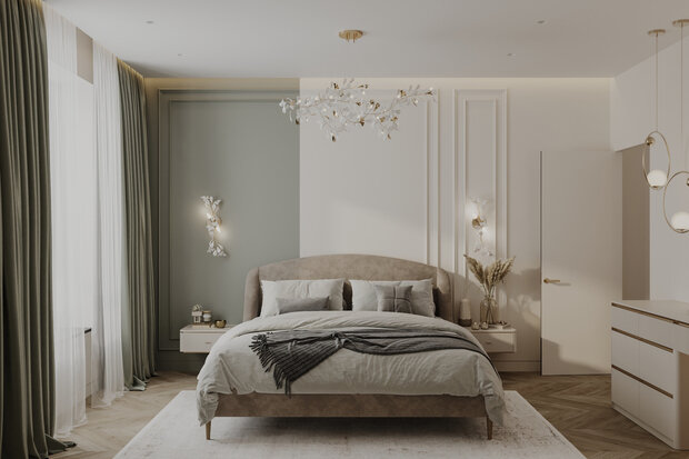 Фото из портфолио Дизайн-проект квартиры в ЖК «Опалиха-Village» в стиле современная классика – фотографии дизайна интерьеров на INMYROOM