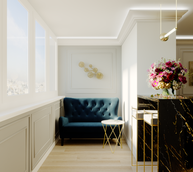 Фото из портфолио Квартира в стиле современная классика – фотографии дизайна интерьеров на INMYROOM