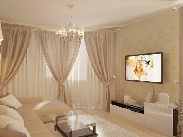 Фото из портфолио Гостиная Пралине – фотографии дизайна интерьеров на INMYROOM