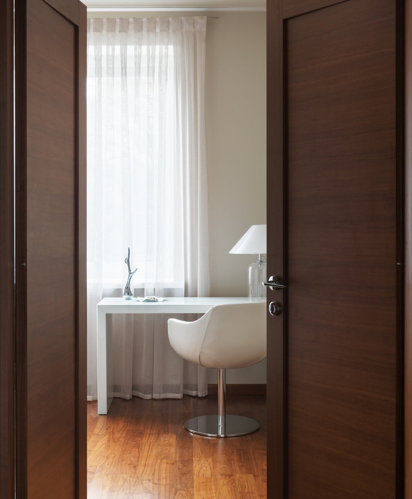 Фотография: Кабинет в стиле Современный, Квартира, Минимализм, Проект дня, Михаил Новинский, Кирпичный дом, 3 комнаты, 60-90 метров, Патриаршие пруды – фото на INMYROOM