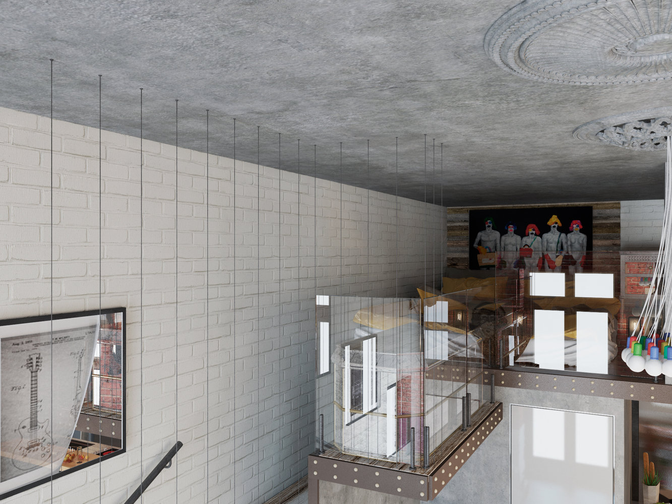 Фотография: Спальня в стиле Лофт, Квартира, Проект недели, Москва, Дарья Ухлинова, Кирпичный дом, 1 комната, 40-60 метров, ЖК Depre Loft – фото на INMYROOM