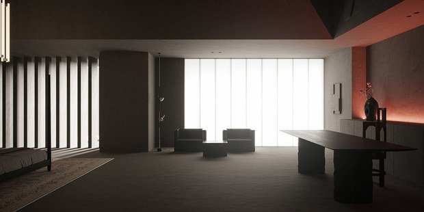 Фото из портфолио Багровый акцент – фотографии дизайна интерьеров на INMYROOM