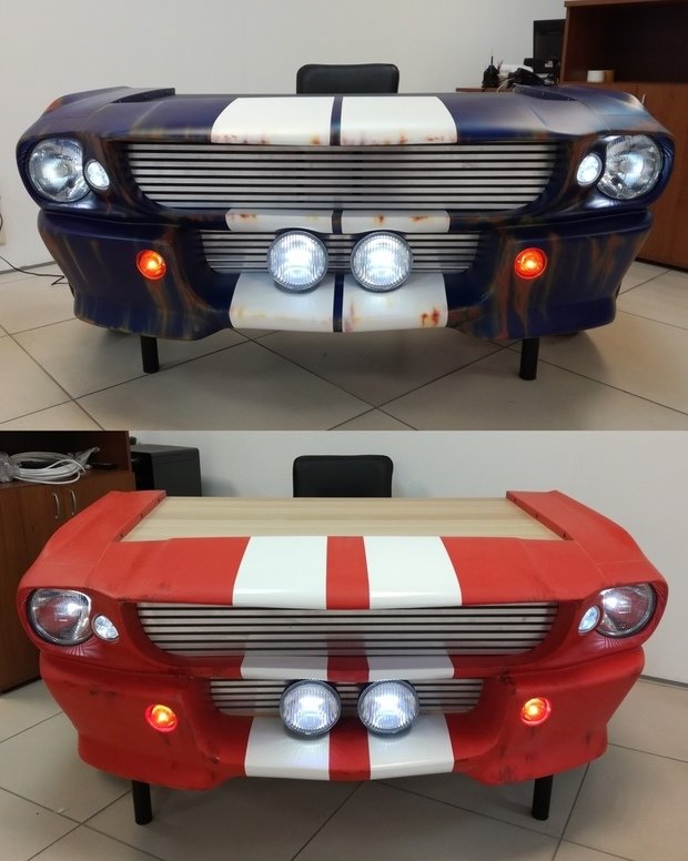 Фото из портфолио Рабочий стол из Ford Mustang – фотографии дизайна интерьеров на INMYROOM