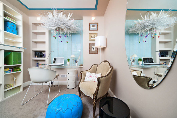 Фотография: Детская в стиле Современный, Эклектика, Скандинавский, Декор интерьера, Белый, Голубой, Эко – фото на INMYROOM