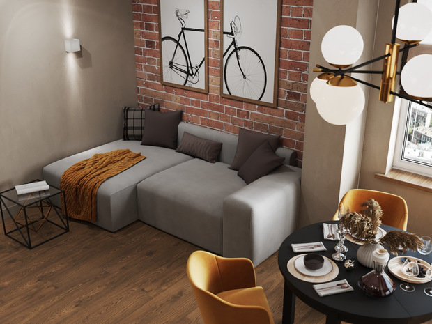 Фото из портфолио Проект квартиры в центре Челябинка – фотографии дизайна интерьеров на INMYROOM