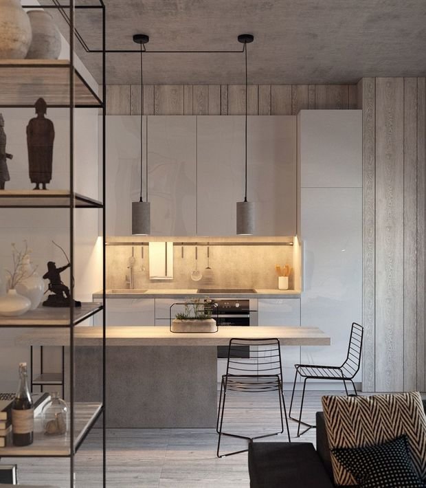 Фотография: Кухня и столовая в стиле Минимализм,  – фото на INMYROOM