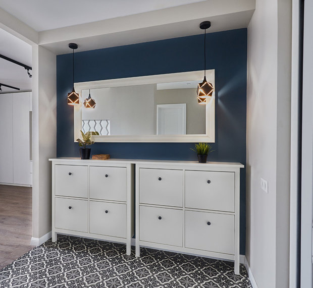 Фотография: Прихожая в стиле Скандинавский, Квартира, Проект недели, Панельный дом, 2 комнаты, 40-60 метров, Анна Моджаро – фото на INMYROOM