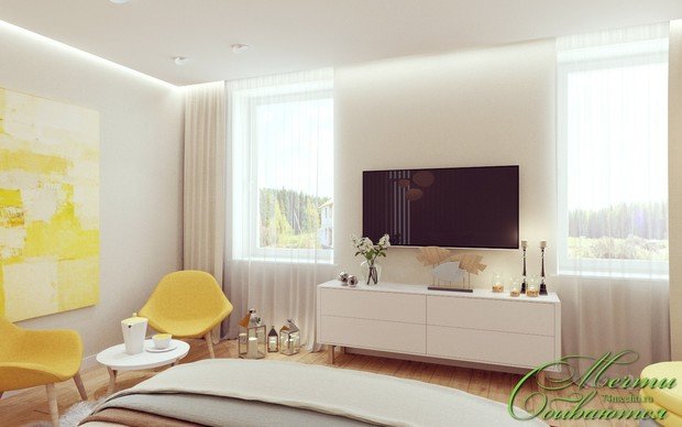 Фото из портфолио Спальня и гостевая в современном стиле – фотографии дизайна интерьеров на INMYROOM