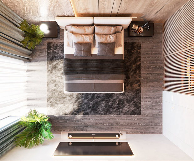 Фото из портфолио Спальня в современном стиле – фотографии дизайна интерьеров на INMYROOM