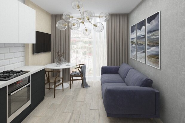 Фото из портфолио ЖК Андерсен 45 кв.м – фотографии дизайна интерьеров на INMYROOM