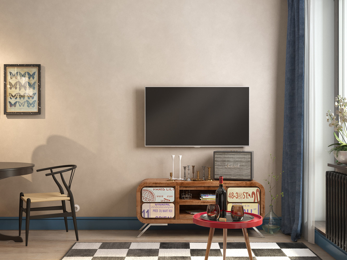 Фотография: Гостиная в стиле Современный, Эклектика, Квартира, Проект недели, Санкт-Петербург, Cubiq Studio, Монолитный дом, 1 комната, 40-60 метров, ЖК «Николаевский Ансамбль» – фото на INMYROOM Фотография: Гостиная в стиле Современный, Эклектика, Квартира, Проект недели, Санкт-Петербург, Cubiq Studio, Монолитный дом, 1 комната, 40-60 метров, ЖК «Николаевский Ансамбль» – фото на INMYROOM