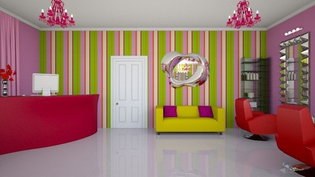 Фото из портфолио Салон красоты в стиле поп-арт – фотографии дизайна интерьеров на INMYROOM