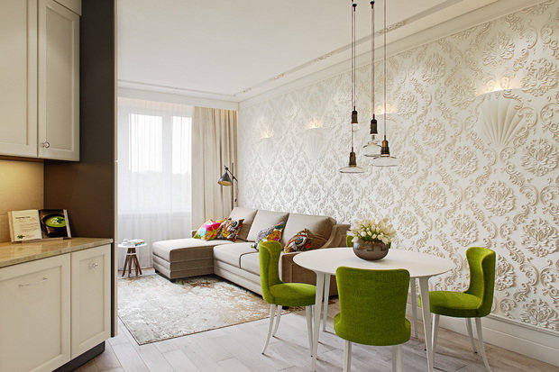 Фото из портфолио Гостиная "Весна" – фотографии дизайна интерьеров на INMYROOM