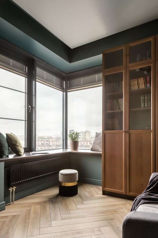 Фотография: Кабинет в стиле Современный, Квартира, Проект недели, Москва, Buro Brainstorm, 3 комнаты, 60-90 метров – фото на INMYROOM