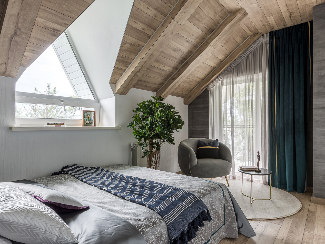 Фотография: Спальня в стиле Современный, Эклектика, Проект дня, Дача, Дом и дача, Самара, 3 комнаты, 60-90 метров, Мария Карпова, Ольга Борисова – фото на INMYROOM Фотография: Спальня в стиле Современный, Эклектика, Проект дня, Дача, Дом и дача, Самара, 3 комнаты, 60-90 метров, Мария Карпова, Ольга Борисова – фото на INMYROOM