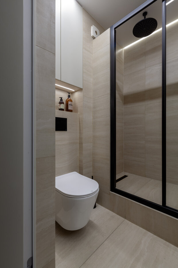 Фотография: Ванная в стиле Современный, Минимализм, Квартира, Проект дня, Новосибирск, 4 и больше, 60-90 метров, Монолитно-кирпичный, Лиана Акопян – фото на INMYROOM