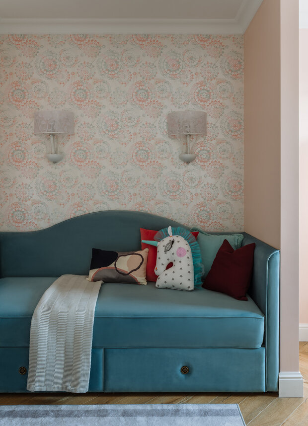 Фотография: Детская в стиле Современный, Эклектика, Квартира, Проект недели, Красногорск, Виктория Качуровская, Александра Бронникова, Монолитный дом, 4 и больше, Более 90 метров, Twosides.pro, Дмитрий Шешунов – фото на INMYROOM