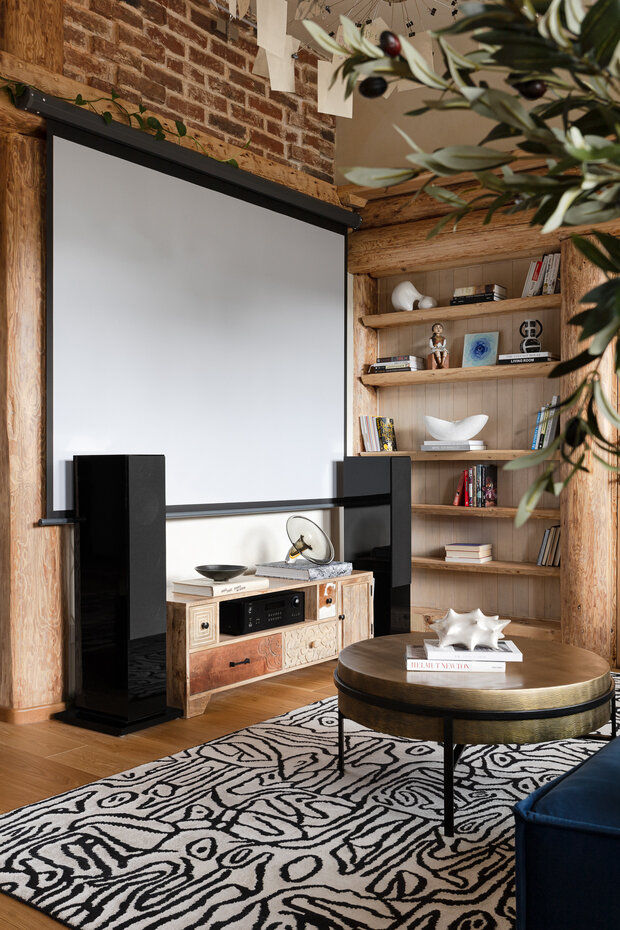 Фотография: Гостиная в стиле Лофт, Скандинавский, Современный, Эклектика, Квартира, Проект дня, Москва, Хамовники, Сталинка, 4 и больше, Более 90 метров, Руслан Мусин – фото на INMYROOM