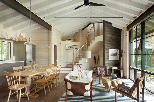 Фотография: Гостиная в стиле Эко, Декор интерьера, Дом, США, Дача, Коричневый – фото на INMYROOM