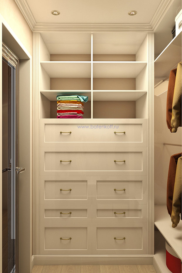 Фото из портфолио Дизайн проект гардероба в стиле современной классики. Москва. Мичуринский  – фотографии дизайна интерьеров на InMyRoom.ru