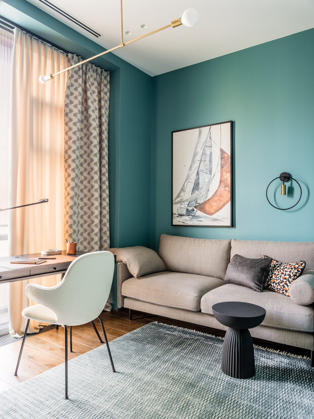 Фотография: Кабинет в стиле Современный, Эклектика, Лофт, Проект недели, Дом и дача, Новая Москва, Московская область, Таунхаус, 4 и больше, Более 90 метров, Инна Кулаченко – фото на INMYROOM