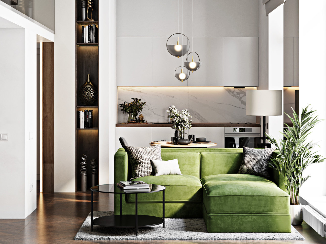 Фотография: Гостиная в стиле Современный, Квартира, Студия, Проект недели, Москва, до 40 метров, 40-60 метров, Александра Гартке – фото на INMYROOM Фотография: Гостиная в стиле Современный, Квартира, Студия, Проект недели, Москва, до 40 метров, 40-60 метров, Александра Гартке – фото на INMYROOM