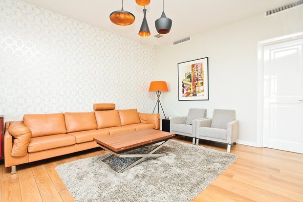 Фотография: Гостиная в стиле Современный, Скандинавский, Квартира, Дома и квартиры, Проект недели – фото на INMYROOM