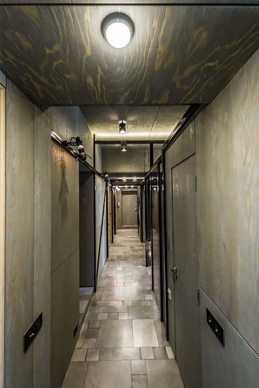 Фотография: Прихожая в стиле Современный, Хай-тек, Интерьер комнат, Переделка, Индустриальный – фото на INMYROOM