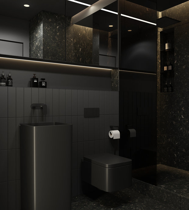 Фото из портфолио Минималистичная двухуровневая квартира в ЖК "Европейский Берег" г. Новосибириск – фотографии дизайна интерьеров на INMYROOM